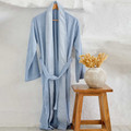 Karaca Home 4 Element Mavi %100 Pamuk Kimono Bornoz S/M 