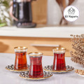 Karaca Black Gold 6lı Çay Seti