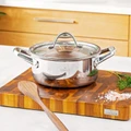 Karaca Powersteel 3Ply 316+ İndüksiyon Tabanlı Çelik Petekli Tencere 20 Cm