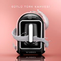 Karaca Hatır Mod Közde ve Sütlü Türk Kahvesi Makinesi Pearly Pink
