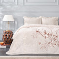 Karaca Home Sakura Bej Çift Kişilik Embosy Battaniye