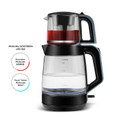 Karaca Glass Tea XL 2in1 Cam Çay Makinesi ve Kettle Ocean Wave
