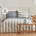 Karaca Home Dora İndigo İpliği Boyalı Kapitoneli Tek Kişilik Dört Mevsim Nevresim Takımı Complete Set