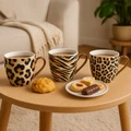 Karaca Leopar Desenli 3'lü Kupa 200 ML