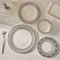 Karaca Elegance Bone Tria 24 Parça 6 Kişilik Yemek Takımı Siyah 