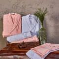 Karaca Home Miracle Blush Gri Nakışlı Aile Banyo Seti