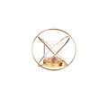 Karaca Home Geometri Yuvarlak Mumluk Gold 12 cm