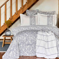 Karaca Home Lamar Mavi Pamuk Çift Kişilik Summer Set