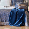 Karaca Home Venita Lacivert Private Battaniye