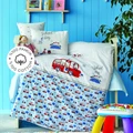 Karaca Home School Bus Mavi Cotton %100 Pamuk Bebek Nevresim Takımı