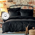 Karaca Home Charm Bold Siyah %100 Pamuk Saten Çift Kişilik Nevresim Takımı