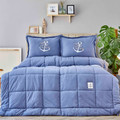 Karaca Home Toffee İndigo Çift Kişilik Cotton Comfort Set
