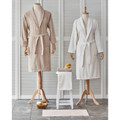 Karaca Home Delora Offwhite/Bej 5 Parça Dantelli Bornoz Seti