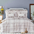 Karaca Home Plaid Bej Flanel Tek Kişilik Complete Takım