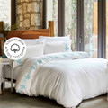 Karaca Home Ocean Turkuaz %100 Pamuk Nakışlı Çift Kişilik Nevresim Takımı