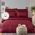 Karaca Home Charm Bold Bordo %100 Pamuk Saten Tek Kişilik Nevresim Takımı
