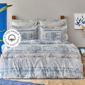 Karaca Home Gianna İndigo %100 Pamuk Çift Kişilik Nevresim Takımı