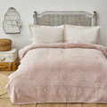 Karaca Home Elephant Pudra Çift Kişilik Soft Embosy Battaniye