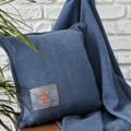 Karaca Home Softy İndigo İç Dolgulu Düz Kırlent 45x45 cm