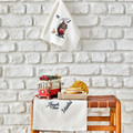  Karaca Home Beyoğlu Bej %100 Pamuk Nakışlı 3 Parça Havlu Seti 30x50 cm