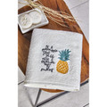 Karaca Home Pineapple Nakışlı Yüz Havlusu 50x90 cm