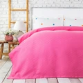 Karaca Home Boni Fuşya %100 Pamuk Çift Kişilik Pike 