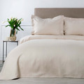 Karaca Home White Collection Oriane Bej %100 Pamuk Çift Kişilik Yatak Örtüsü Seti
