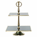 Karaca Home Line Dekoratif 2 Katlı Gold Kek Standı 25 cm