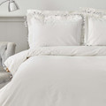 Karaca Home Cessi Silver %100 Pamuk Püsküllü Nakışlı Çift Kişilik Nevresim Takımı