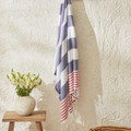 Karaca Home Ella %100 Pamuk Peştemal 130x170 cm Bordo-Lacivert