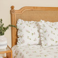 Karaca Home Silvie Mürdüm %100 Pamuk Fırfırlı Çift Kişilik Çarşaf Takımı 