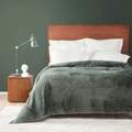 Karaca Home Alice Haki Çift Kişilik Tomurcuk Wellsoft Battaniye
