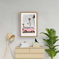 Karaca Home Pink Caravan Çerçeve Görünümlü Tablo