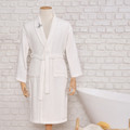 Karaca Home King Nakışlı OffWhite %100 Pamuk Erkek Bornoz L/XL