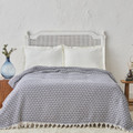 Karaca Home Cordoba Çift Kişilik Pike Yatak Örtüsü 200x230 cm İndigo