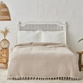 Karaca Home Cordoba Çift Kişilik Pike Yatak Örtüsü 200x230 cm Bej