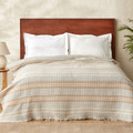 Karaca Home Flow Çizgili Çift Kişilik Waffle Pike 200x230 cm Bej