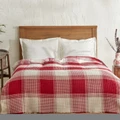 Karaca Home Flow Ekose Waffle Çift Kişilik Pike 200x230 cm Kırmızı