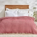 Karaca Home Flow Çift Kişilik Waffle Pike 200x230 cm Kırmızı