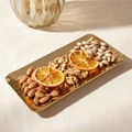 Karaca Loren Dekoratif Tepsi 25x12 cm Gold