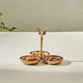 Karaca Loren Çerezlik 19x19x15 cm Gold