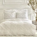 Karaca Home White Collection Castello %100 Pamuk Çift Kişilik Puntolu Nevresim Takımı Beyaz