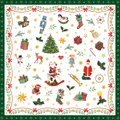 Karaca Home New Year Ornaments All Over Green Kağıt Peçete