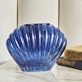 Karaca Home Essie Cam Dekoratif Vazo 19x7,3 cm Lacivert 