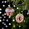 Karaca Home New Year Yılbaşı Donut Cupcake 2 Parça Ağaç Süsü Seti