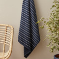 Karaca Home Denim Blue Striped %100 Pamuk Banyo Havlusu 85x150 Cm Lacivert