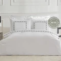 Karaca Home White Collection Diane 80 Tel %100 Pamuk Çift Kişilik Percale Nevresim Takımı Nakışlı Beyaz	
