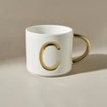 Karaca C Harfli Kupa 400 Ml Beyaz 