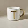 Karaca T Harfli Kupa 400 Ml Beyaz 