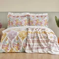 Karaca Home Nido %100 Pamuk Çift Kişilik Nevresim-Pike Hediyeli Takımı Multicolor